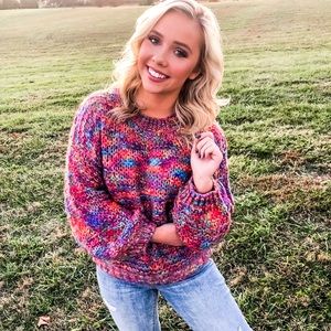 Multicolored Knit Sweater